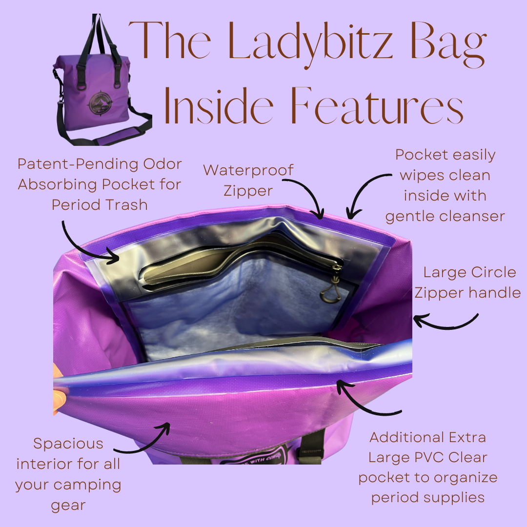 Inside of the Ladybitz Drybag 50Liter showing the pockets inside the drybag